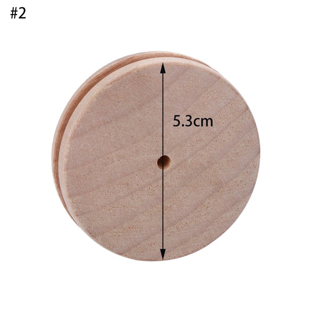 Outil de polissage multi-tailles, fraisage du cuir, bricolage artisanat bords tranchants bâton en bois rond fait à la main 1 pièce: 2