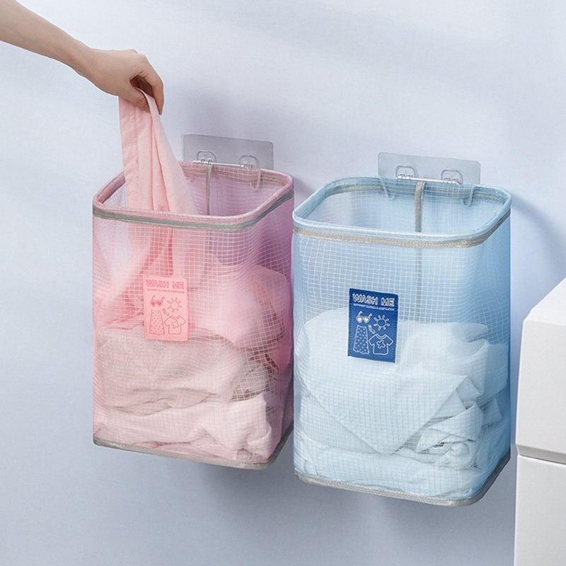 Kleding wasmand tas wandgemonteerde wasmand kleding opbergtas opvouwbare wasmand kleding opbergzak