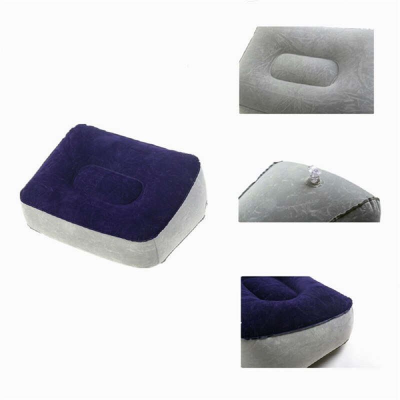 Strömten Fuß Hocker Pad Aufblasbare Massage Fußstütze Kissen PVC Reise Entspannen Kissen Auto Haushalt Heimat Büro Rest Bein hoch Werkzeug