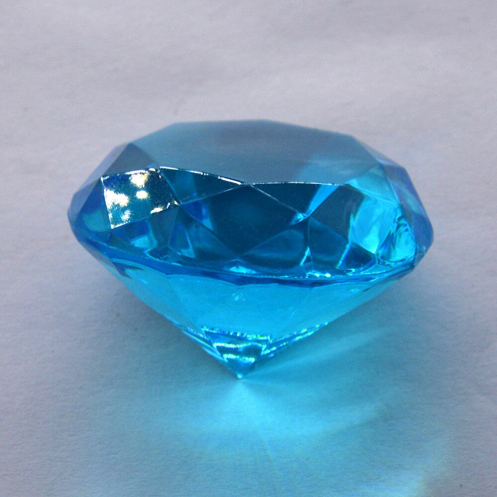 40mm Large Plastic Crystal Clear Diamond Proposal Wedding Party Ornament DIY Centerpiece Decoration Birthday