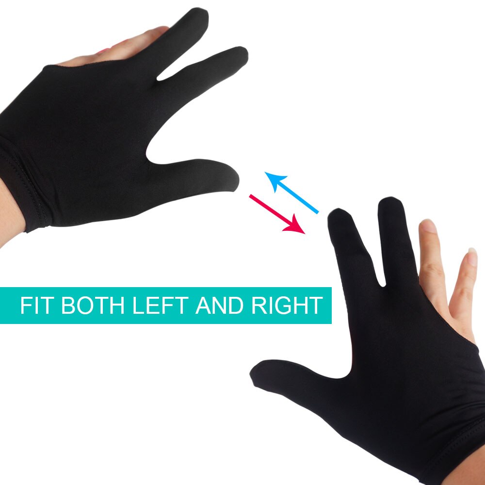 Acheter Nouveau gant de billard en Spandex, accessoire de billard, main gauche ouverte à trois doigts Acheter Nouveau gant de billard en Spandex, accessoire de billard, main gauche ouverte à trois doigts