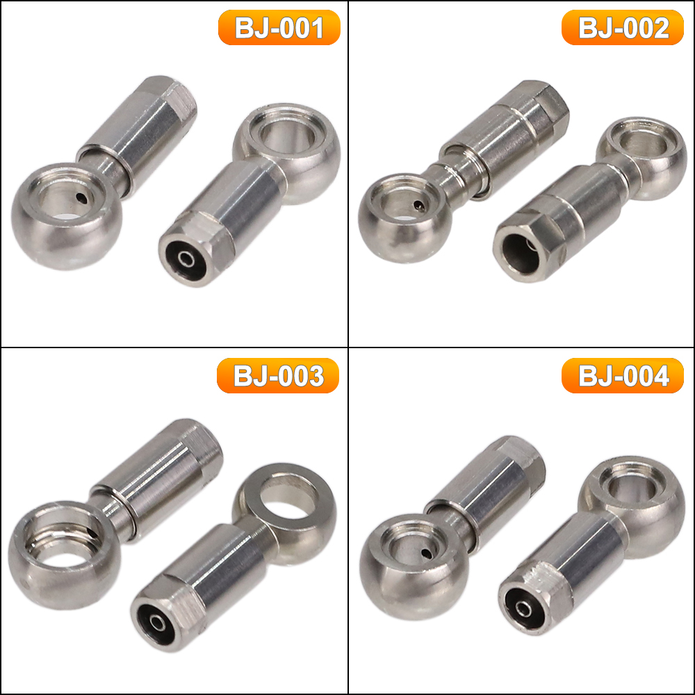 HEPPE Fahrrad hydraulische Bremse Banjo passend zu Edelstahl Schlauch passend zu Olive Verbinder für BH90 SLX/XT/XTR MT4/5/6/7/8 Bremse