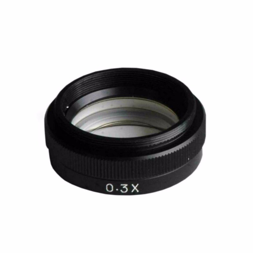 Video Microscope Barlow Lens 0.3x Auxiliary Objective Lenses 42mm Thread Single Barrel Lens Accessories for Industrial Camera