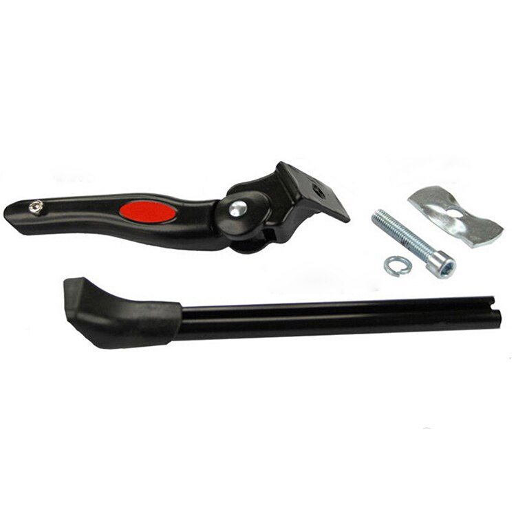 Bike Side Middle Srands Kickstand Aluminum Alloy Black Adjustable Mountain Road Bike Side Stand Bicycle Cycling Parking Stands