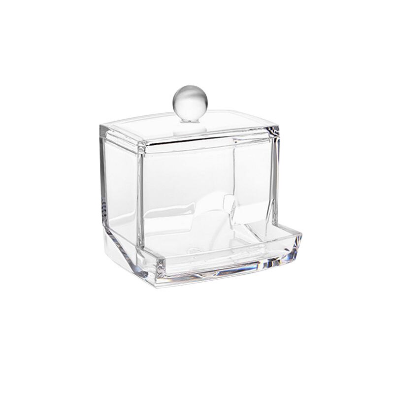 Make Wattenschijfje Organizer Badkamer Opbergdoos Voor Wattenstaafjes Cosmetica Sieraden Make Remover Pad Container Met Bamboe: 1-3