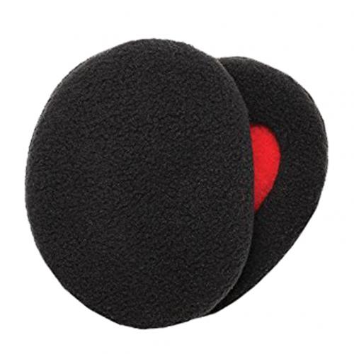 2Pcs Winter Warm Bandless Earmuffs for Women Men Plush Windproof Bandless Ear Muffs Cover Earwarmers Ear Muffs Earlap Warmer: Black