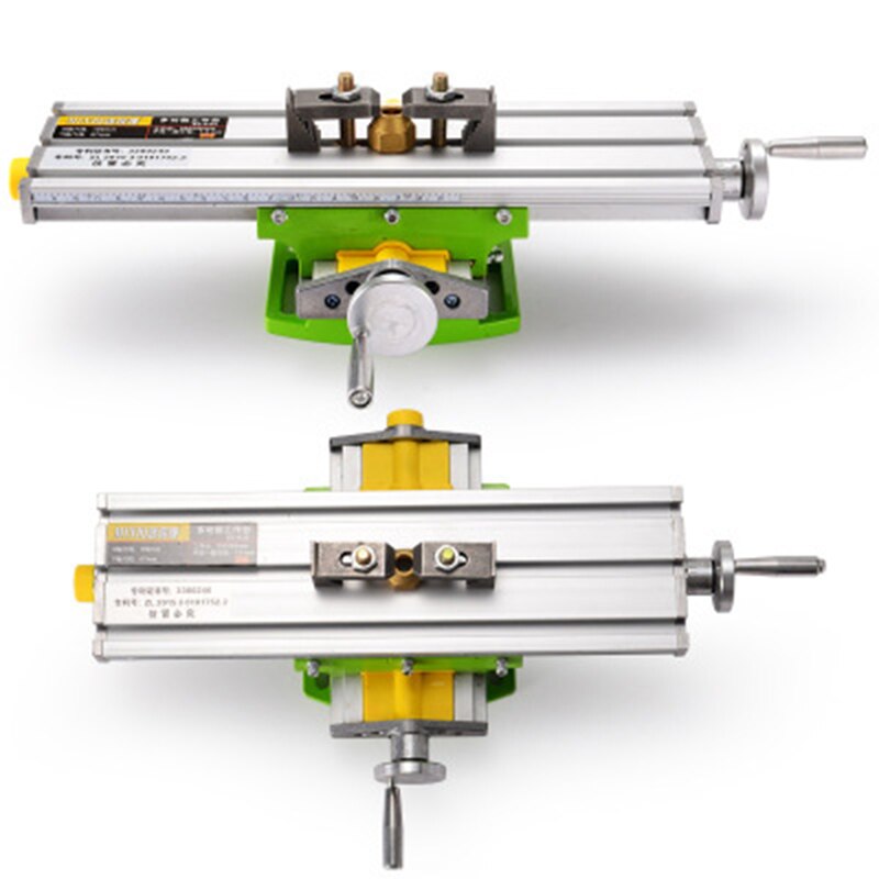 Mini fraiseuse de précision multifonction, établi, fixation de l'étau de forage, table de travail, axe X et Y, Table de coordonnées de réglage, BG6330