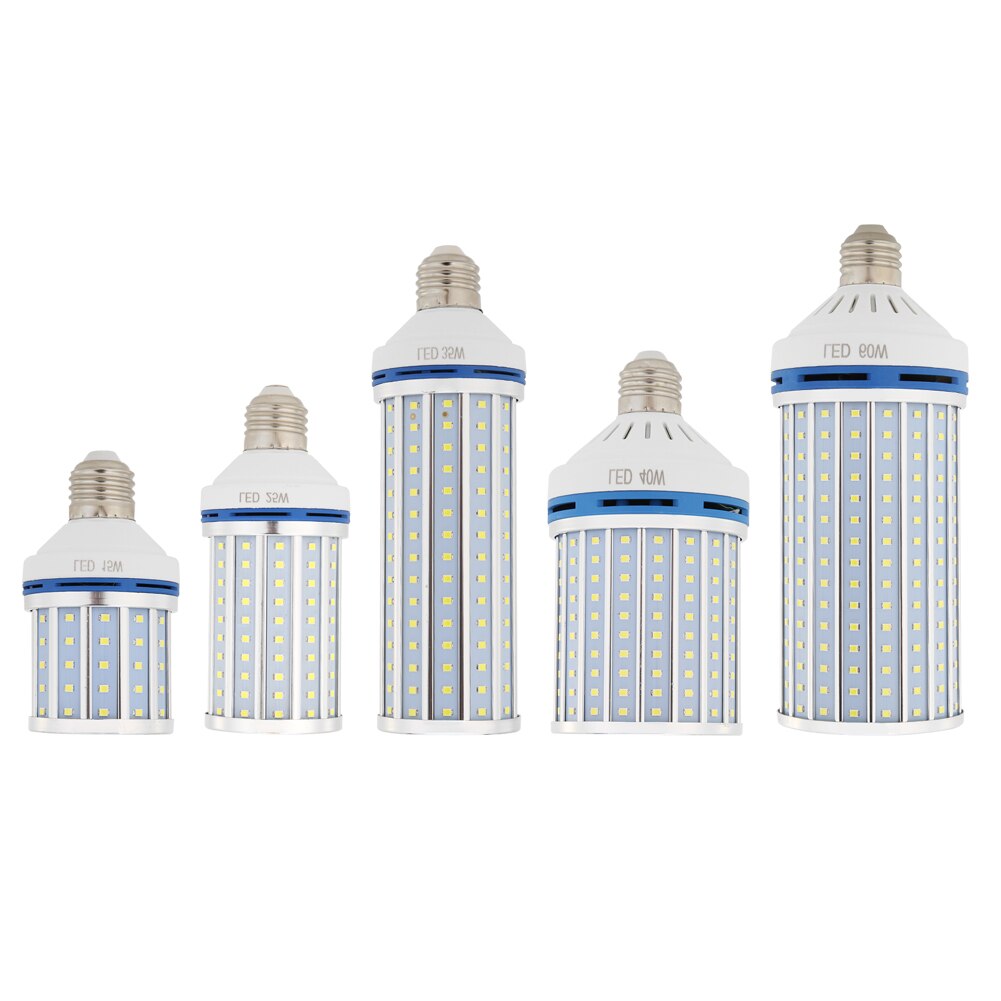 LED High Power Bulb E26/E27 Corn Light Aluminum Chandelier White Light Energy Saving Light Bulb for Home Living Room Bedroom