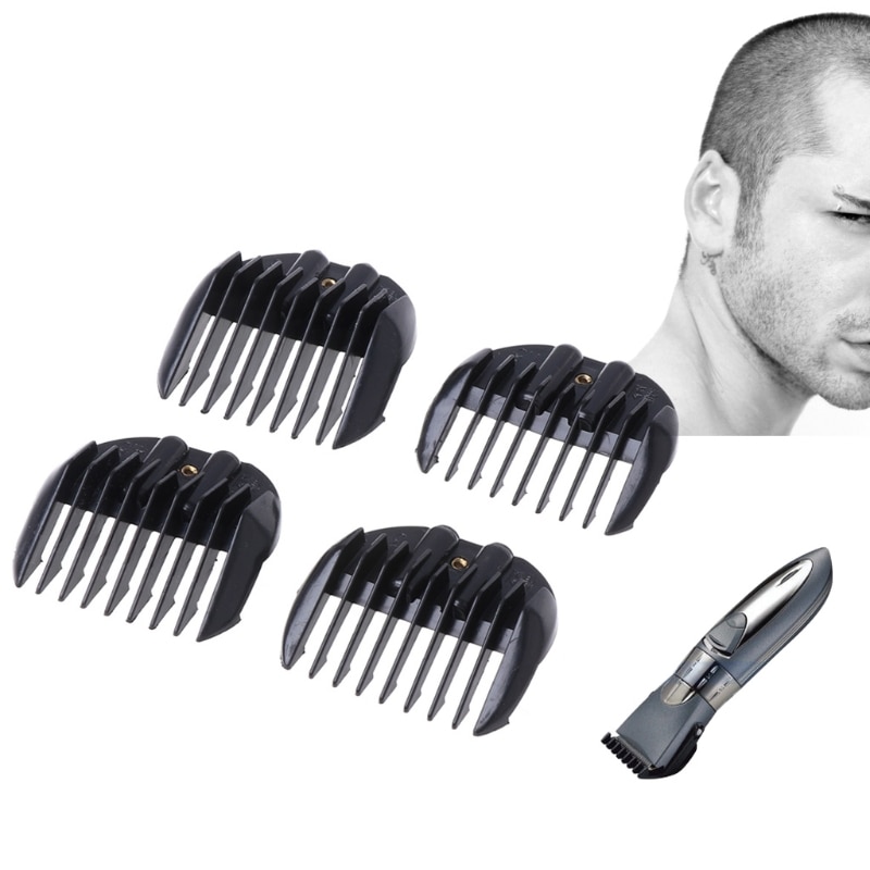 Kemei 1 set(4pcs) Limit Comb Hair Clipper Guide Guard Attachment 4 Sizes Haircutting Replacement