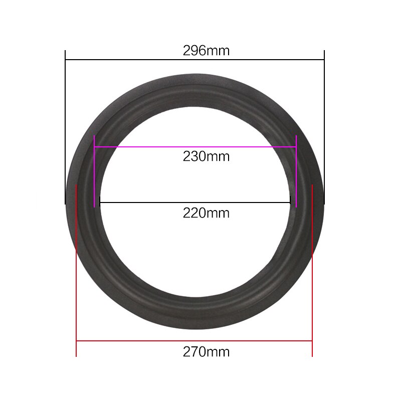 Ghxamp 2 stk 12 tommer subwoofer bashøjttaler reparation højttaler skum surround side ktv tilbehør svamp sidekant ring cirkel