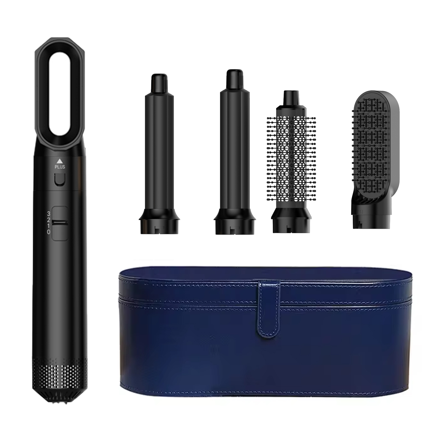 Professionele 5-in-1 Föhn Kam Set Heteluchtstyler voor Curling Rechttrekken Volumizing - Haarverzorging Tool Kit voor thuisgebruik