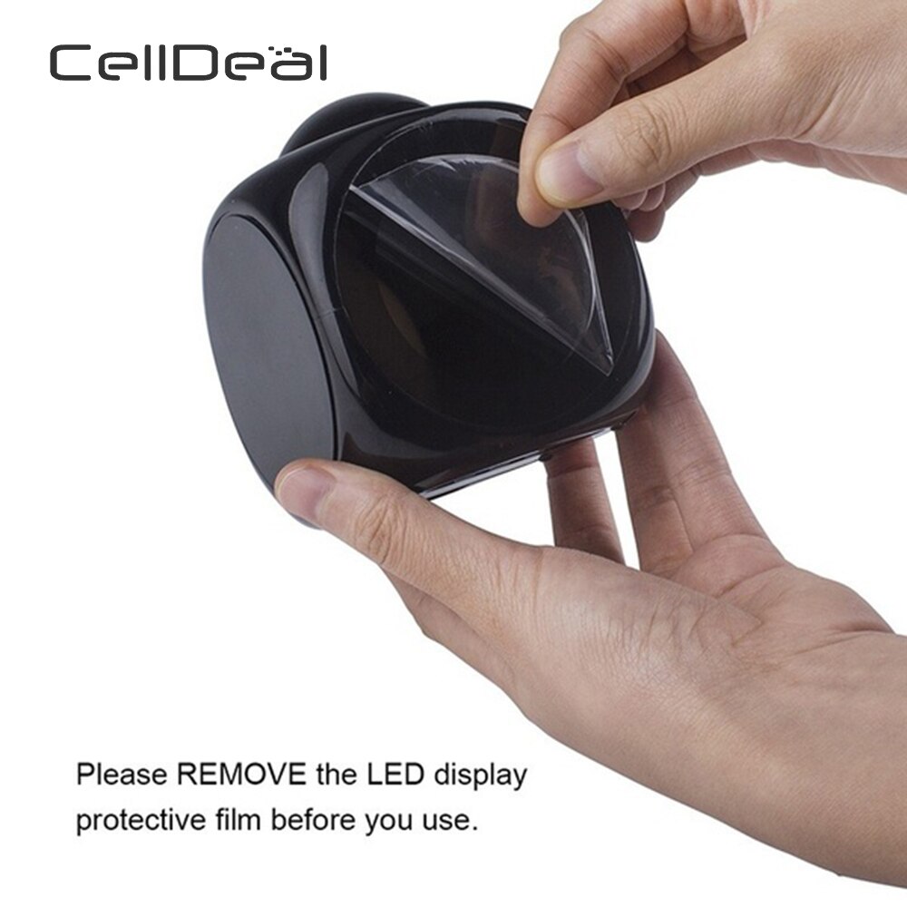 Multifunction Alarm Clock LED Wall/Ceiling Projection LCD Digital Voice Talking Temperature Projection Digital Alarm Clock