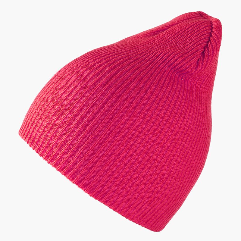 Wintermuts voor dames, meisjesmutsen, damesmutsen, herenmutsen, herfstmuts, zachte warme muts, effen kleur, unisex mutsen: Rozenrood