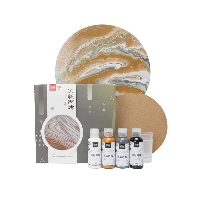 Bright Colorful Acrylic Paint Set 60ml Art Fluid Painting Paint for Drawing Art Paint Supplies Art Supplies