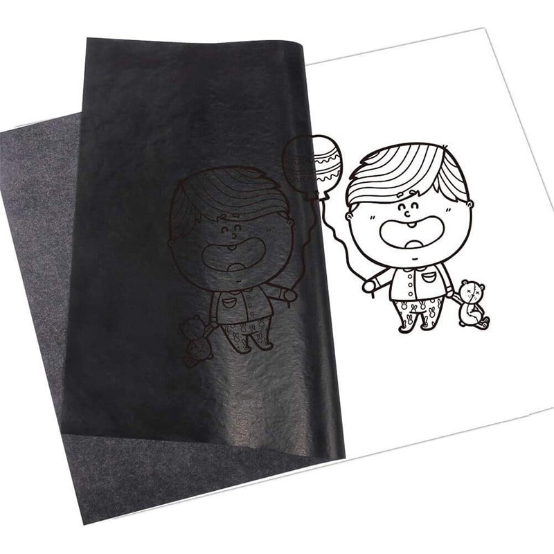 200 Vellen Graphite Papier Zwart Carbon Transfer (8.5X11.5 Inch)Tracing Papier Met 5 Pcs Stylussen