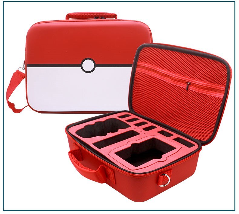 Draagbare Dji Mavic Mini 2 Opbergtas Drone Handtas Outdoor Carry Box Case Voor Dji Mini 2 Drone Accessoires: red and white