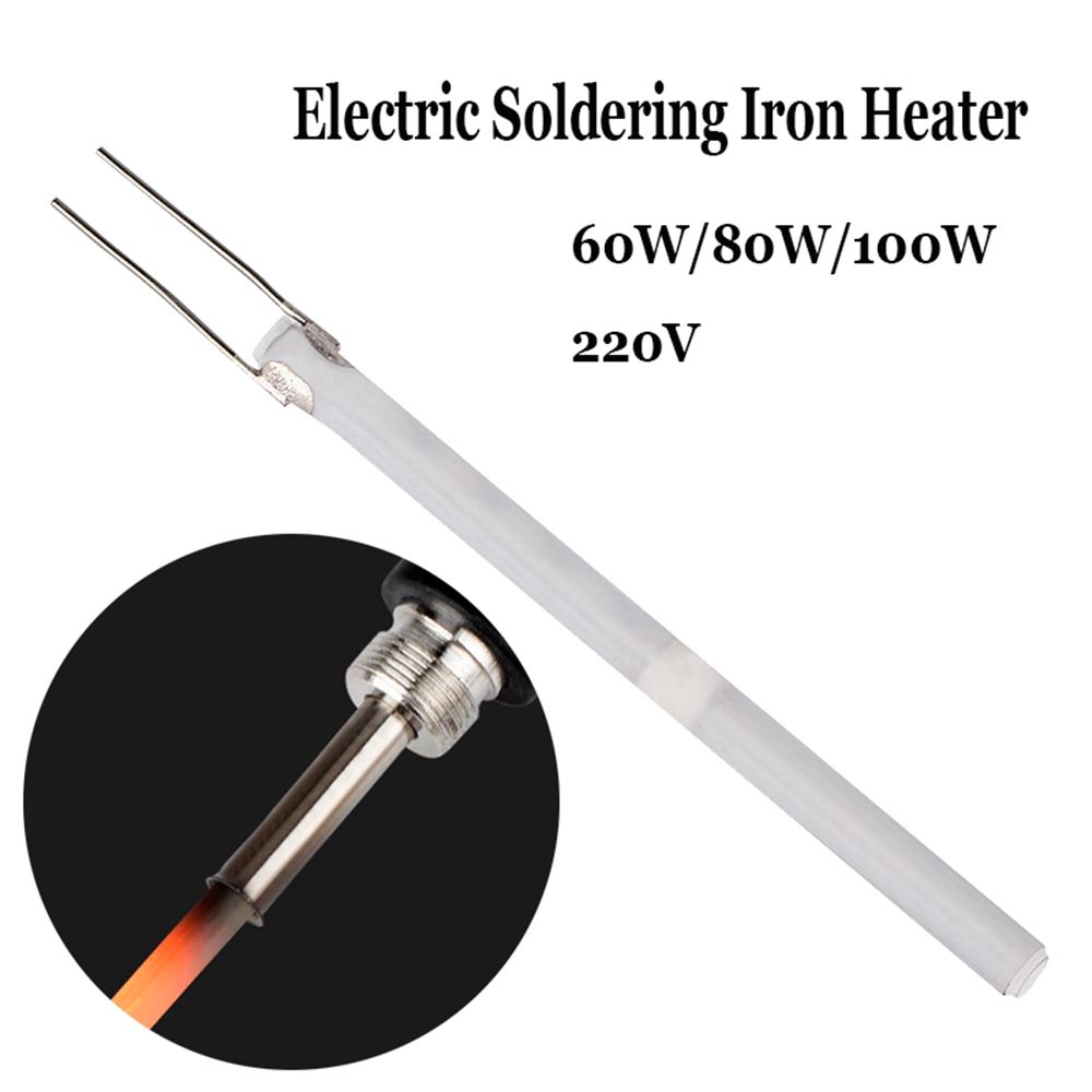 1pc justerbar temperatur elektrisk loddebolt varmeapparat 220v 80w 60w 100w keramisk internt varmeelement til 908 908s lodde