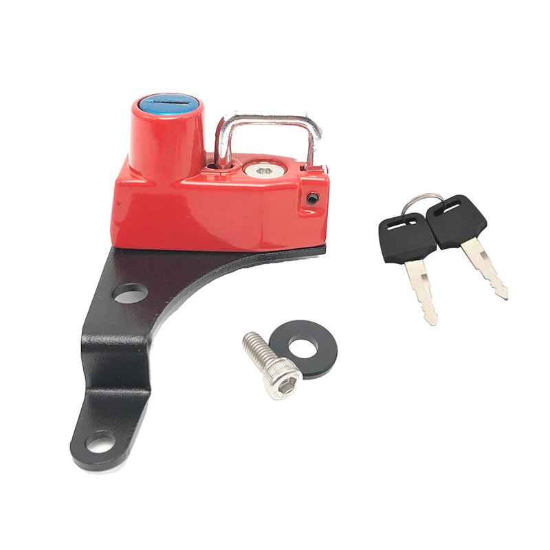 Motorrad Helm Lock Kit mit 2 Schlüssel für Suzuki SV650 /ABS Motorrad Helm Schloss Motorrad zubehör: Rot