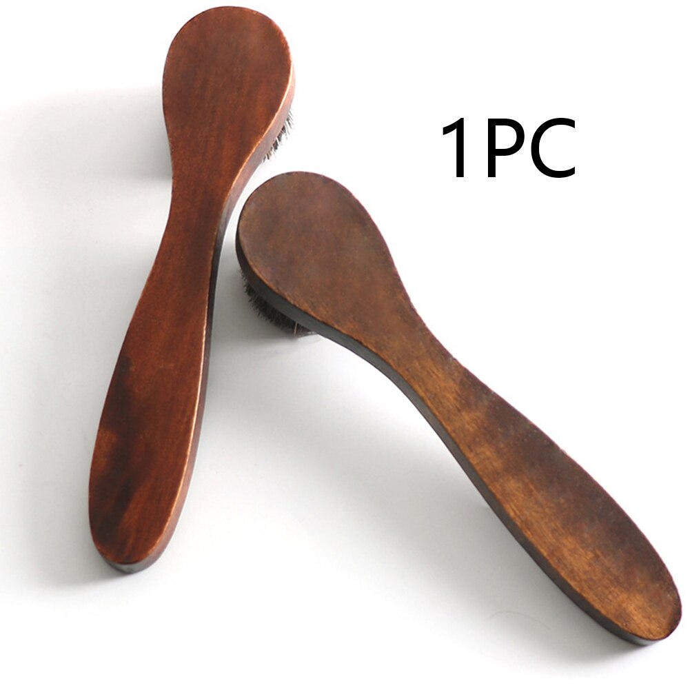 Travel Cleaning Tools Useful Dauber Wood Handle Shoe Brush Portable Long Boot Light Weight Polish Shine Hand Held Household