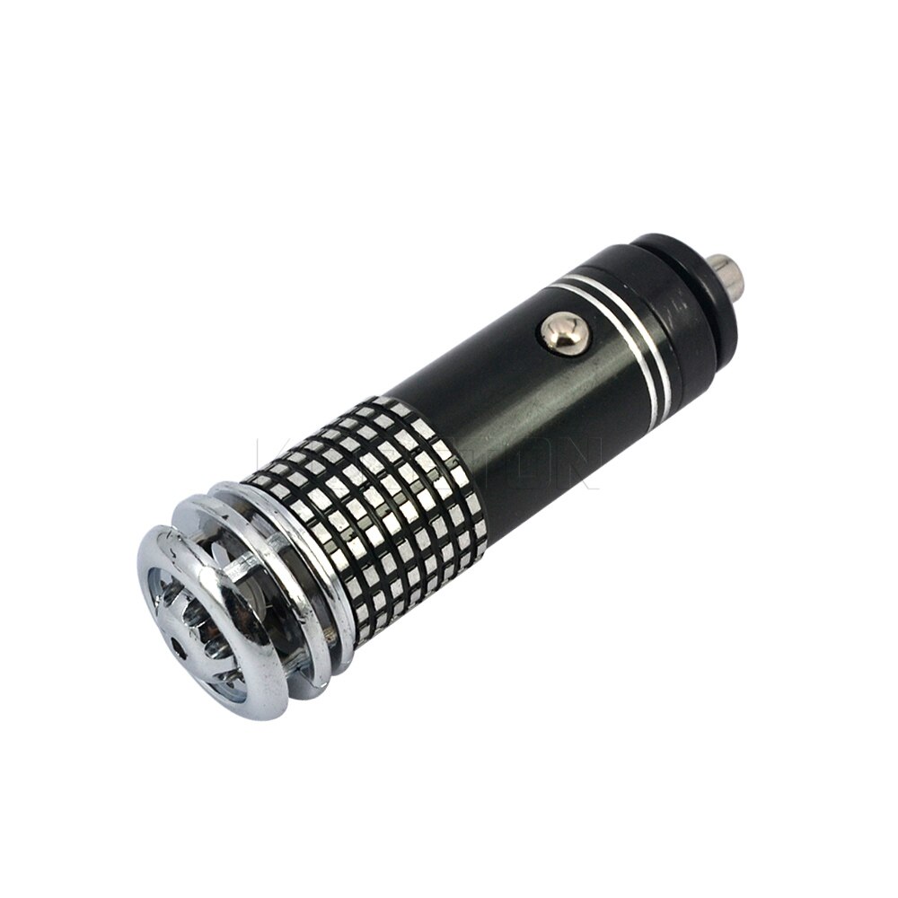 Purificador de aire iónico de anión para coche, Mini ionizador de ozono con barra de oxígeno, accesorios interiores DC12V: Black