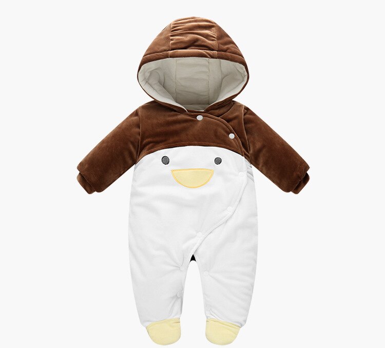 Babykleding voor 0-3 maanden, baby winter jumpsuit, eend, kinder rompertjes, babyjongens winterkleding, flanel, kostuum, dieren romper, onesie: Groente / 3m