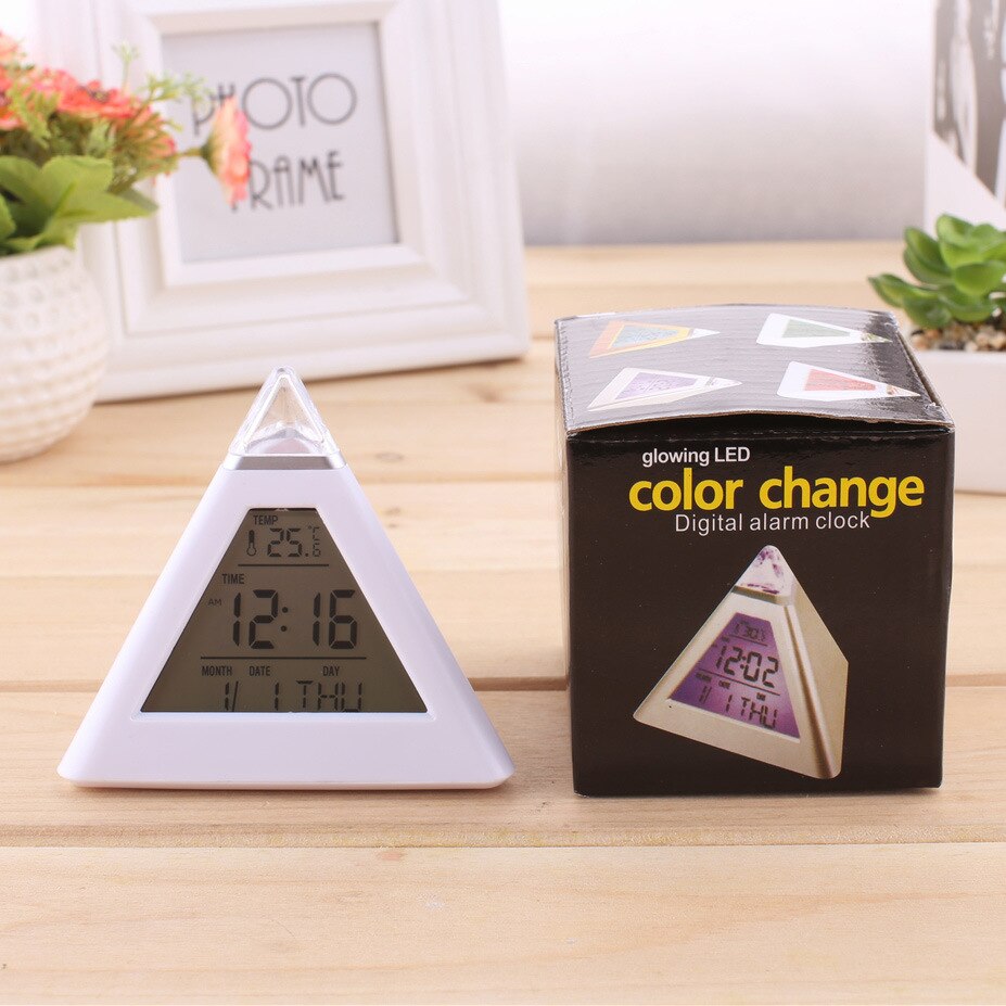 Wekker bureauklok led 7 kleuren veranderende klok digitale klok klok voor kinderen huisdecoratie leuk voor kinderen