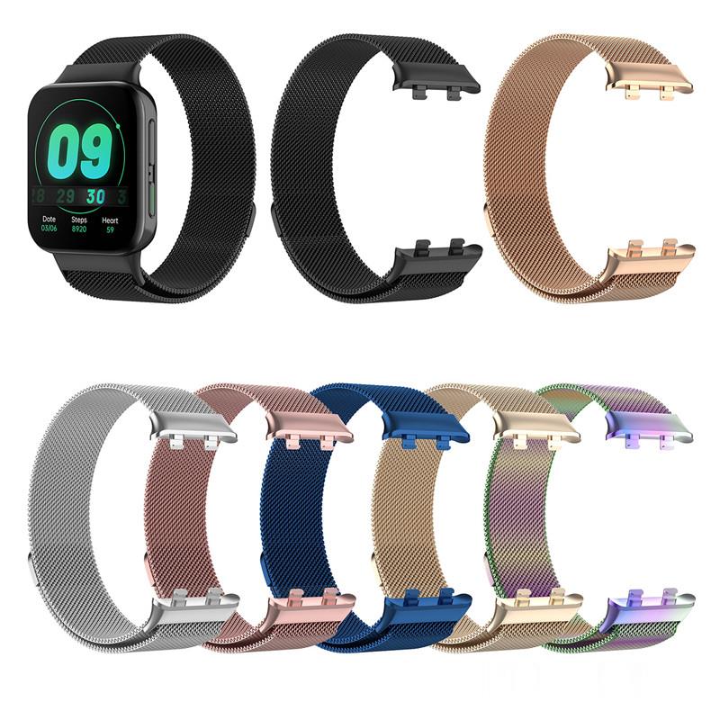 Correa de Metal de acero inoxidable para OPPO Watch, correa de bucle magnético para OPPO Watch 2, banda de reloj inteligente de 46MM y 41mm