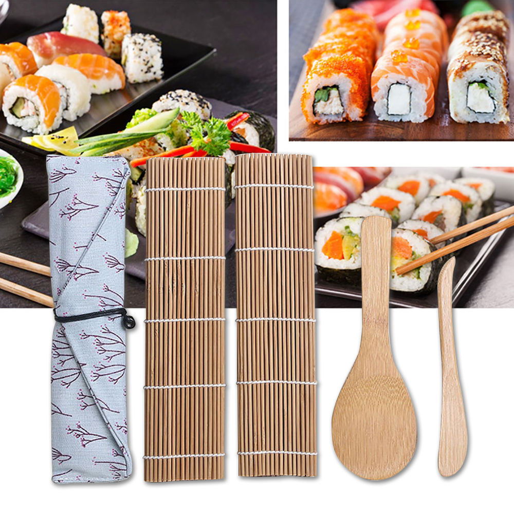 Juego de utensilios de cocina para hacer Sushi, molde de arroz, cocina, Kit de herramienta de fabricación de Sushi, molde para Sushi, conjunto de utensilios para cocina para Sushi, 1 Juego: type 2