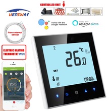 HESSWAY-termostato de calefacción por suelo radiante, termostato con WIFI, aplicación TUYA, 16A, cable de calefacción, película de calefacción eléctrica