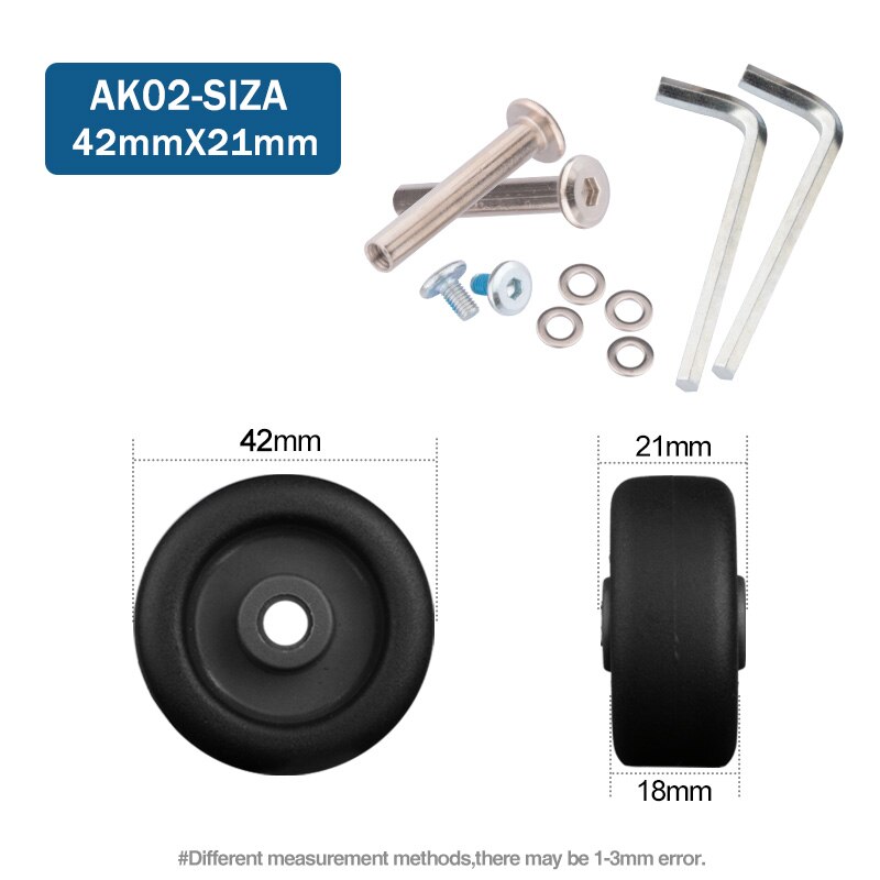 Suitcase Wheels 1 pair of Luggage Suitcase Replacement Wheels Axles Deluxe Repair Deluxe Repair Tool Casters: Beige