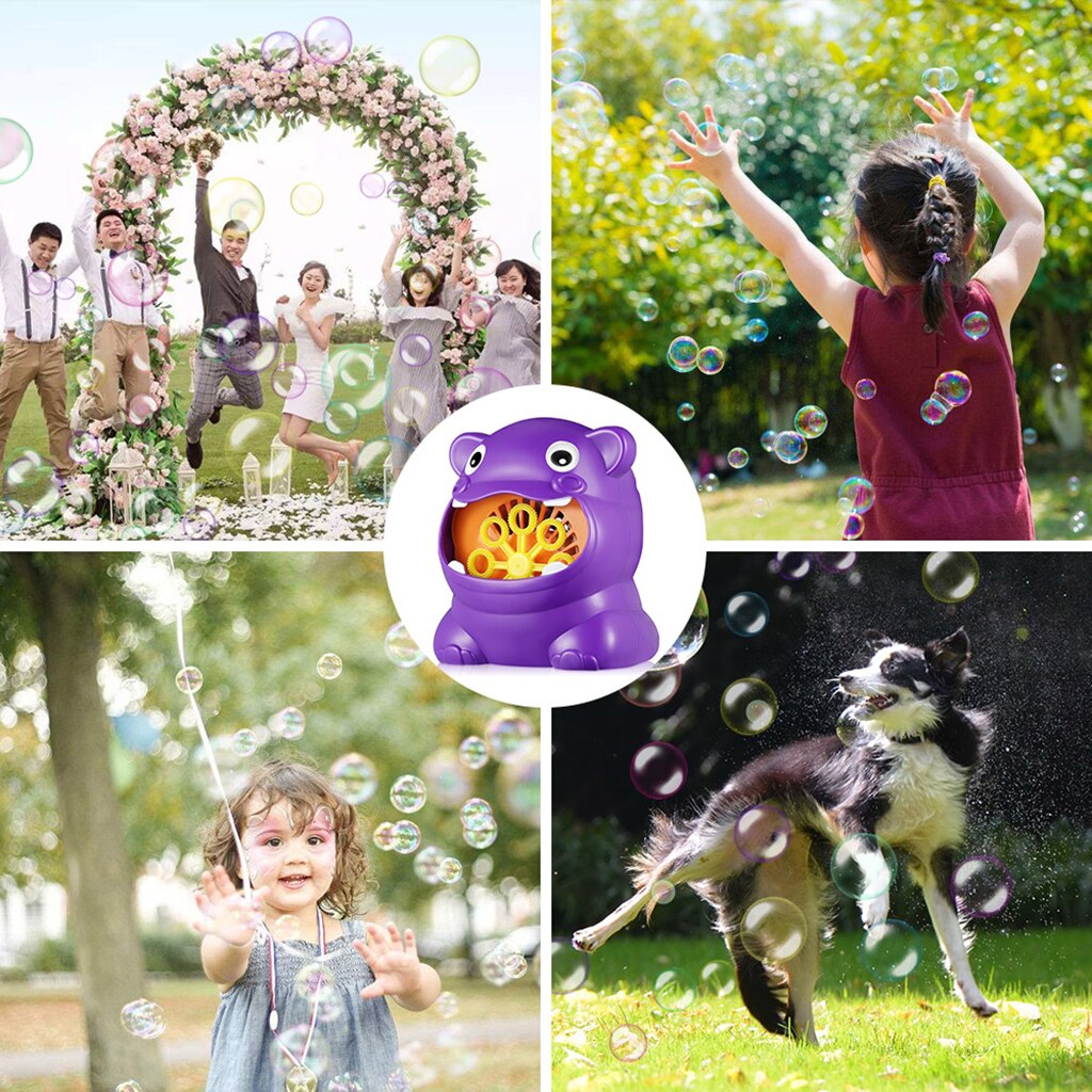 Nilpferd Förmigen, Automatische blasiert Hersteller Gebläse, freundlicher Kleinkinder Schlecht Parteien Spielzeug, Hochzeit draussen drinnen Rasen Spiele