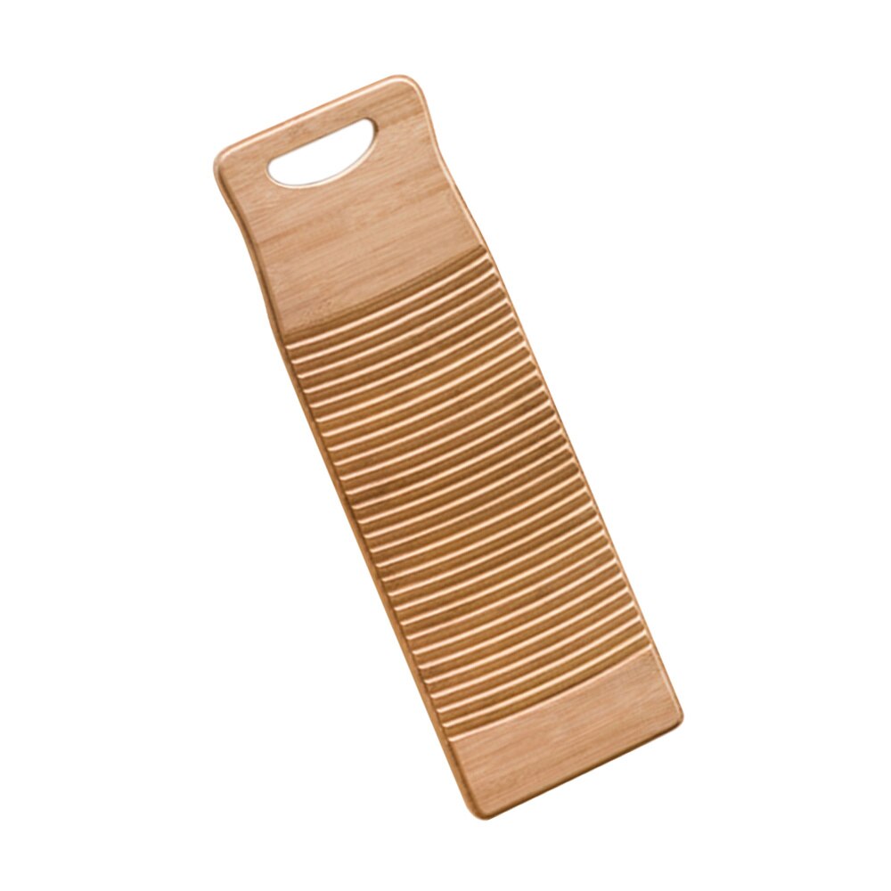 Solid Bamboo Scrubbing Board Anti-slip Laundry Washboard Cleaning Washing Board for Home Shop - 40cm