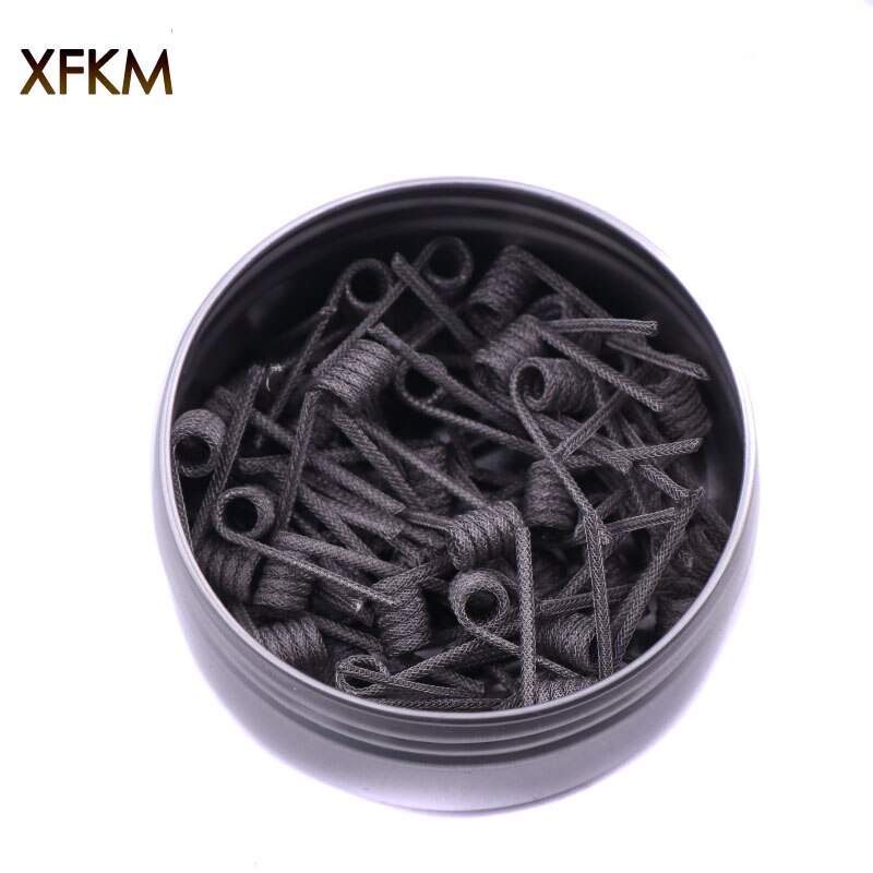 XFKM Ni80 Heating Wire Prebuilt coil Clapton Super Juggernaut alien coil For Serpent Mini RTA RDA RBA Atomizer Tank 50coils/ box