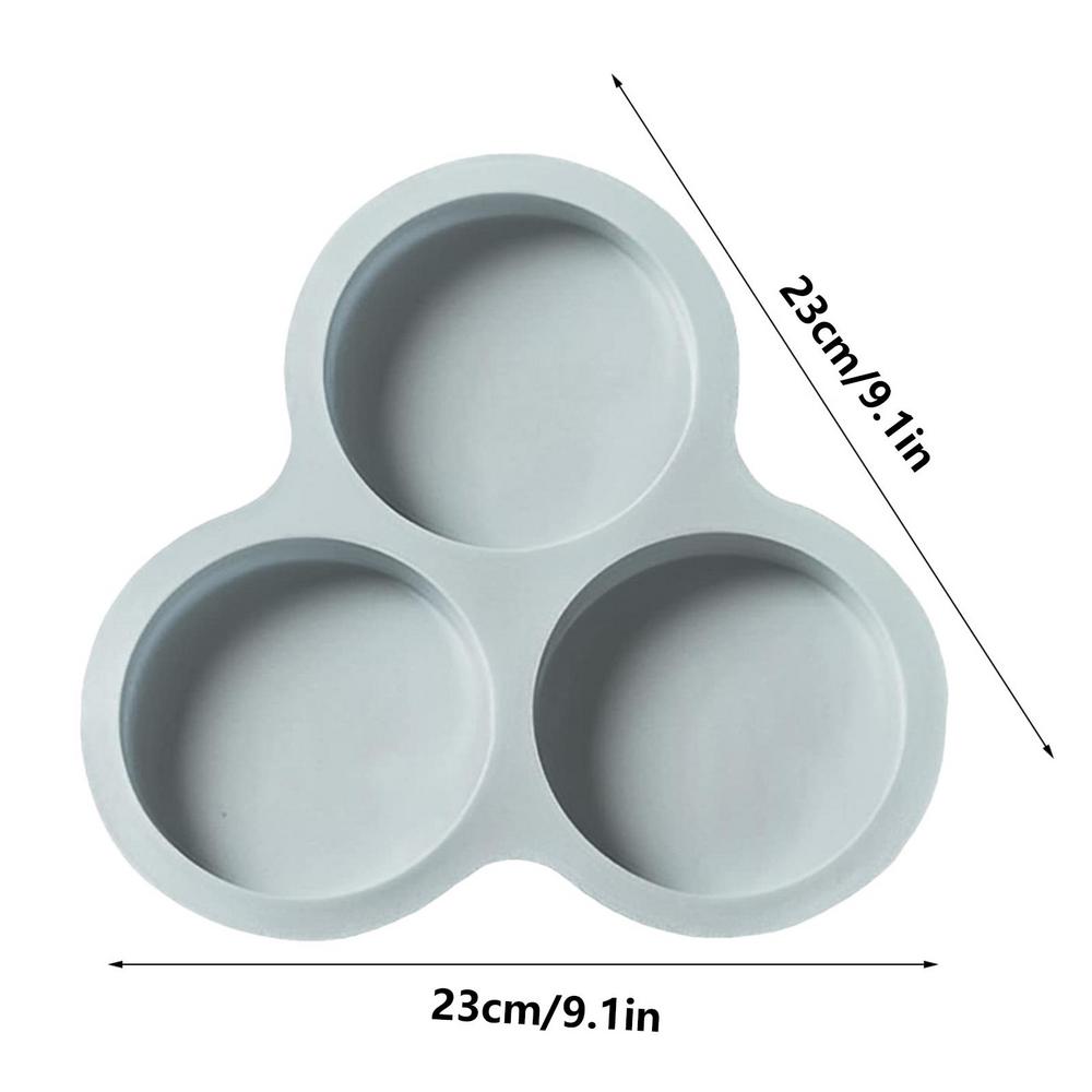 Air Friteuse Ei Mal Ronde Vorm Eieren Mal 3 Holte Non-Stick Siliconen Air Friteuse Eierpan Ei Steamer Kookmal Gebakken Ei Gereedschap: lichtgroen