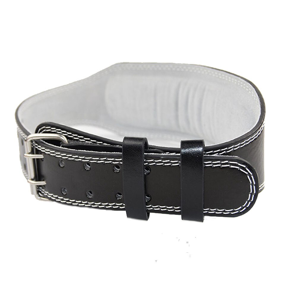 Loogdeel large ceinture d'haltérophilie musculation Fitness ceintures haltères Powerlifting formation taille protecteur ceinture de gymnastique pour le dos: Black / M