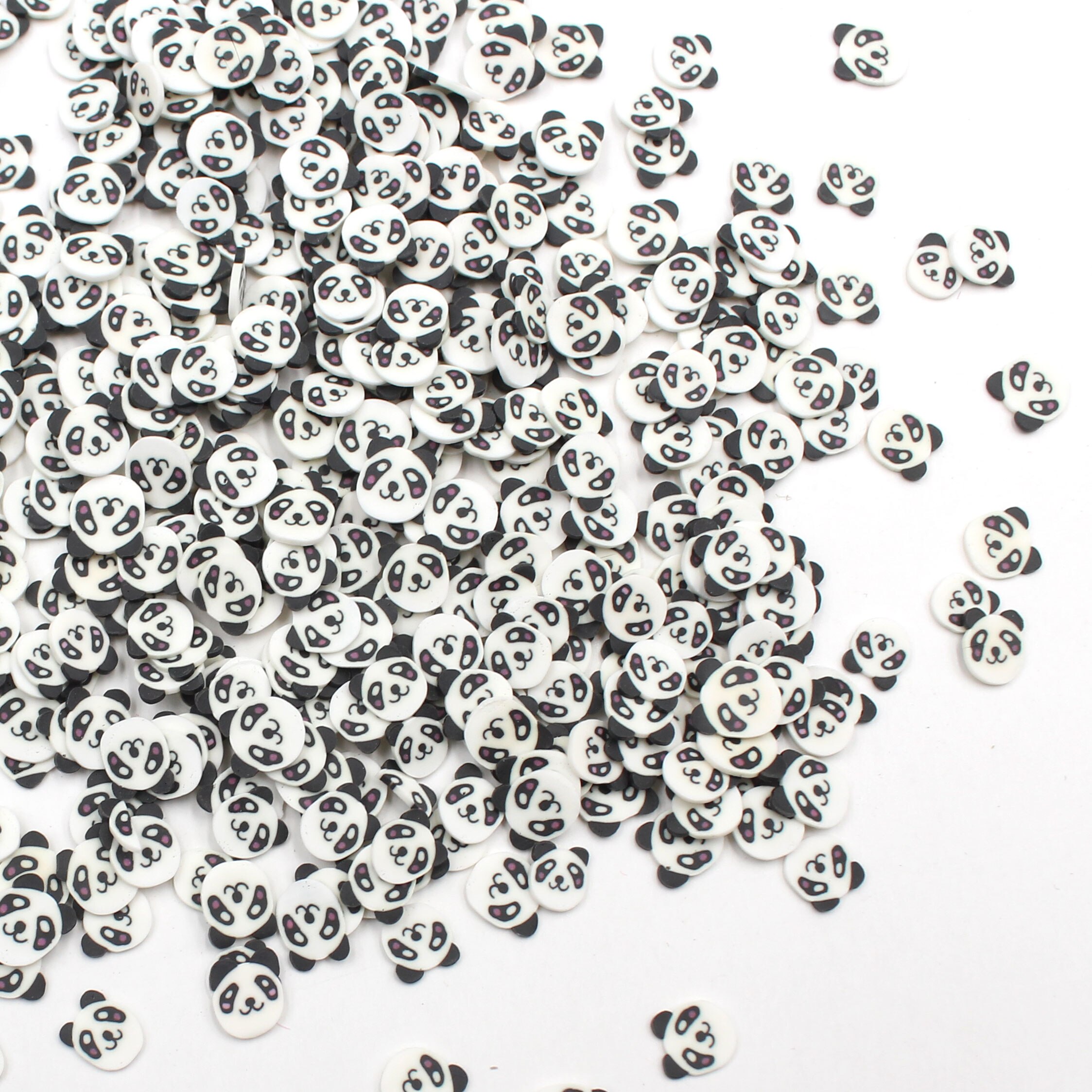 Tranches de Panda en argile polymère 100 g/Lot, accessoires de bricolage, arrosage d&#39;animaux mignons pour jouets Nail art, artisanat de décoration à faire soi-même