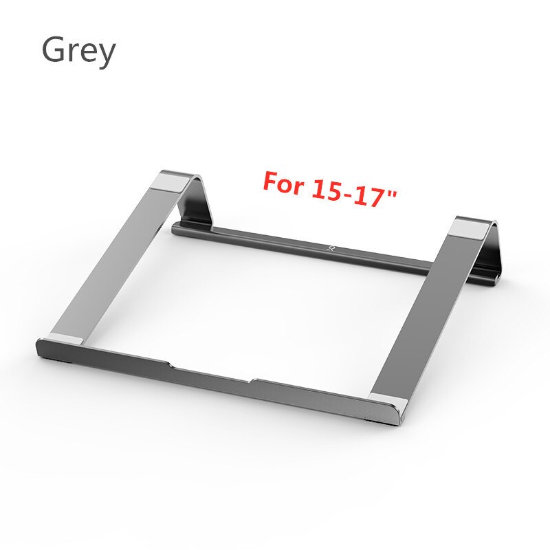 Soporte de refrigeración para portátil de 13 a 17,3 pulgadas, Base de aluminio plegable, soporte para MacBook Air Pro, soporte portátil de escritorio: Grey 15-17inch