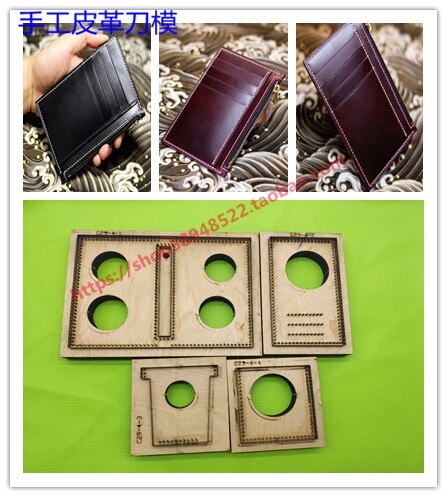 Handmade leather knife zipper card cutter: Needle thread