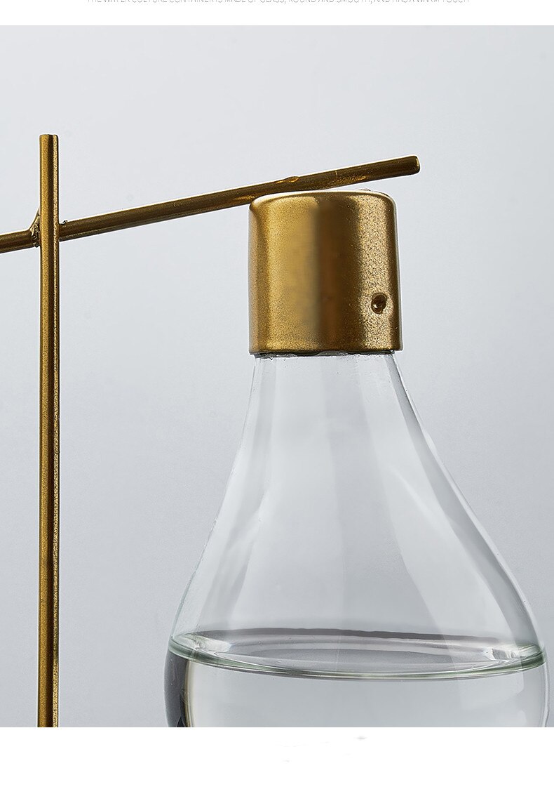 Dubbele rechte vaas - transparante glazen vaas - bloempot - woondecoratie - bol - hydrocultuur vaas - bruiloft woonaccessoires