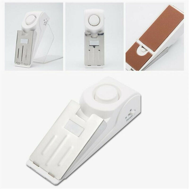 120dB Door Stop Alarm Door Block Vibration Alarm Super Loud Anti-theft Alarm Sensor Home Security Alarm Traveling Alarm System