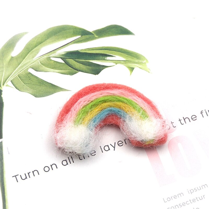 5 Pcs DIY Handmade Baby Felt Rainbow Home Party Decorations Photography Props