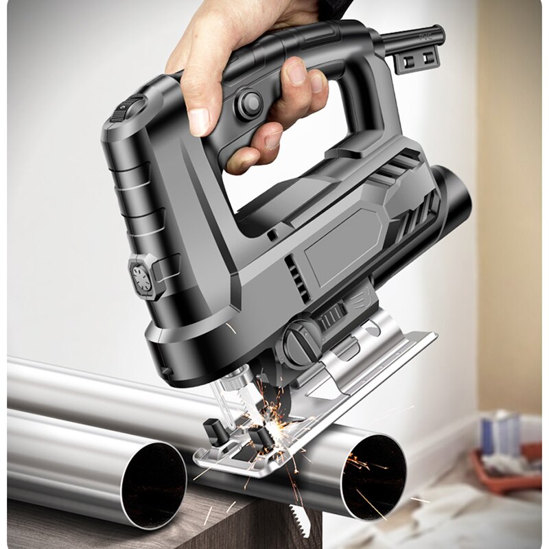 Electric Jig Saw, Woodworking Saw, Electric Saw, Household Woodworking Multi-function Wood Cutting Machine, Small Hand-held Tool