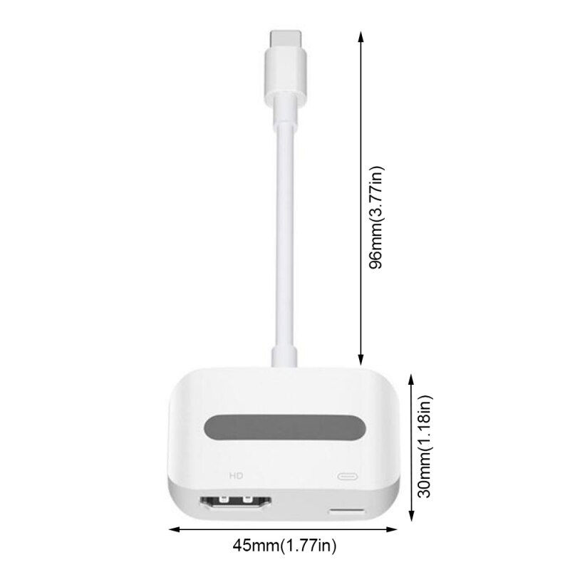 Lightning To HDMI Adapter for Lightning HDMI Cable 1080P HD Digital TV AV adapter Converter for iPhone iPad to TV Same Screen