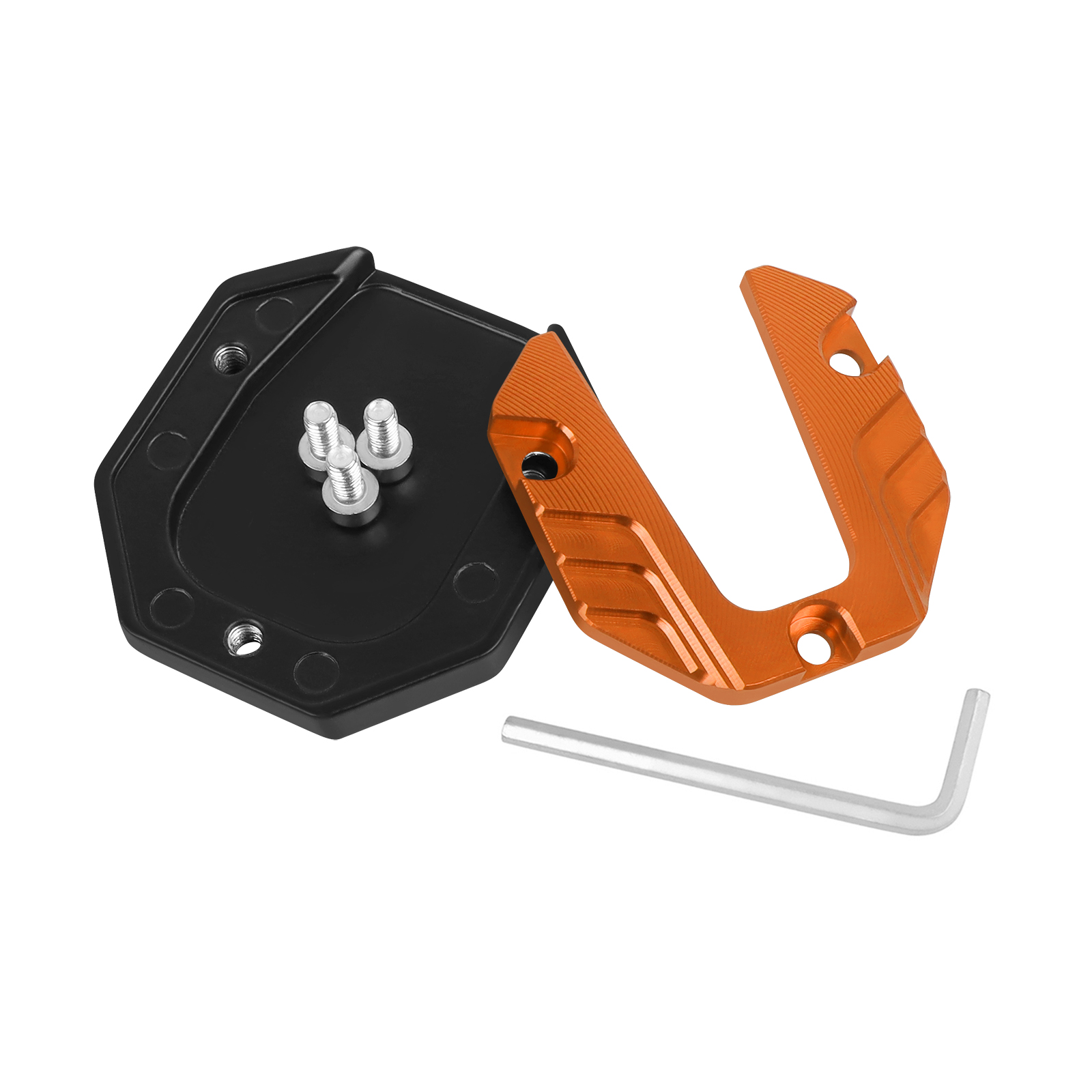 Universele Scooter Motorfiets Accessoires Extender Voet Zijstandaard Vergroter Basis Steunplaat Kickstand Vergroten Verlengstuk Pad