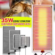 Tapis chauffant pour reptiles, 5W/15W/25W/35W, contrôleur de température réglable, coussin chauffant pour animaux de compagnie, pour tortue, serpent, lézard, prise AU/US/EU