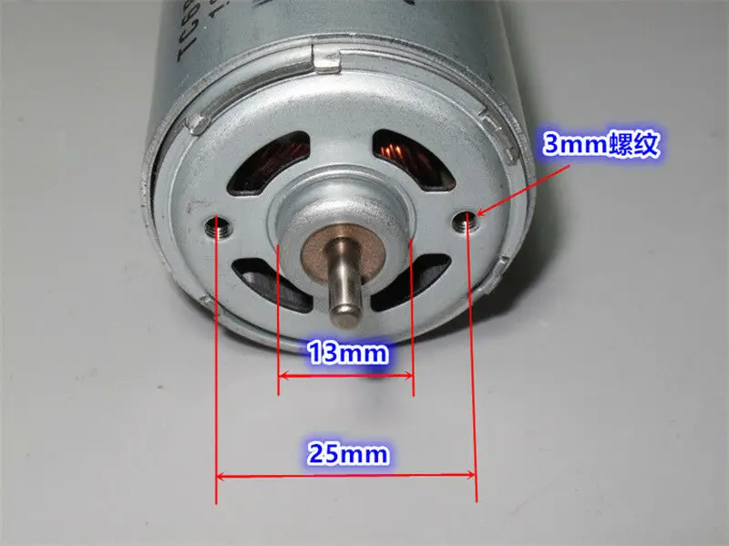 Johnson vmotor  tc683lg rs -550 karbonbørstemotor 12t gir  dc 12v-20v 18v høyhastighets kraftmoment til elektrisk drillverktøy gressklipper