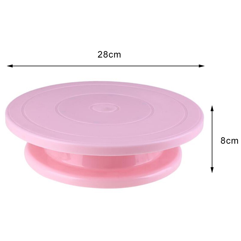 Best Plastic Icing Turntable Cake Decorating Stand Rotaing Cake Stand Spinner Revolving Cakes Turntable for Decoration 132