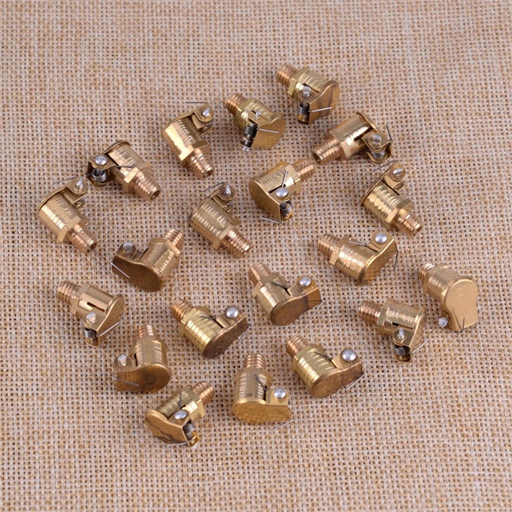 20Stck M6x1mm metrisch Außengewinde Durcheinander Überzogene Zink Legierung Fett Öl Tasse Öler Frühling kippen Kappe Hafen Abdeckung passen für Schlag