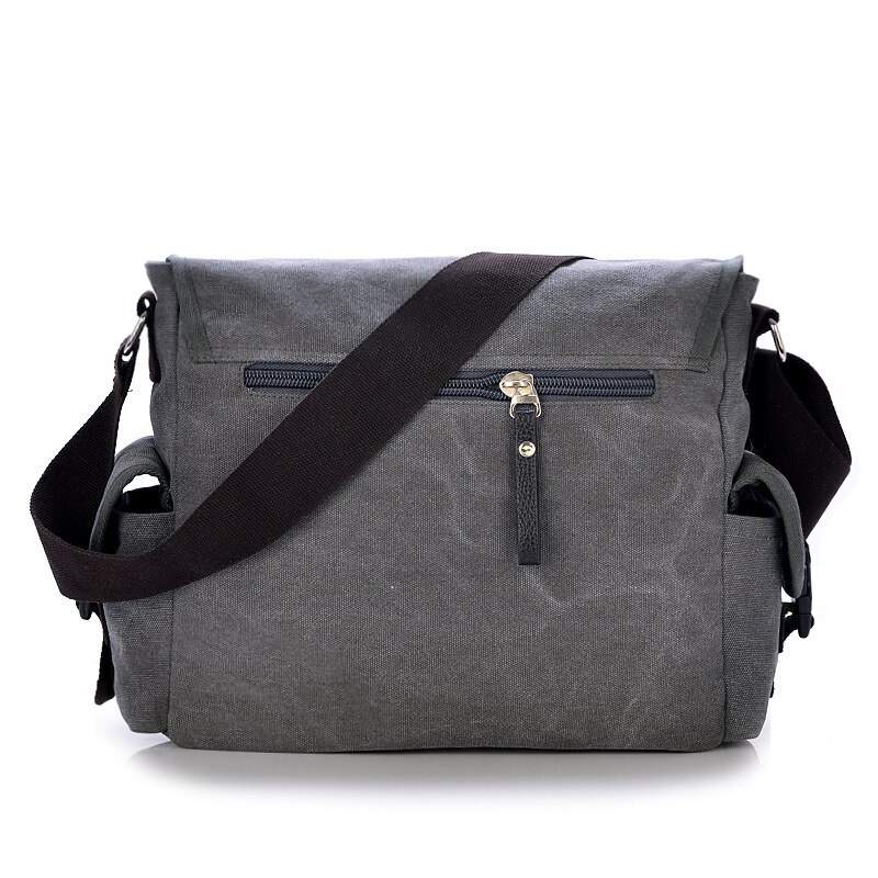 Canvas Tas Mannen Grote Capaciteit Messenger Bag Mannen Mode Een Schouder Differentieel Zak