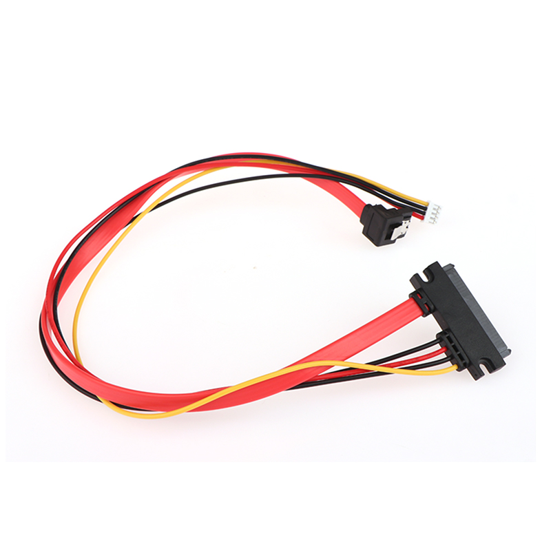 2- -in- -1 7- pins sata-datakabel  + 2.0mm 4- pins voedingskabel gecombineerd 7+15- pins 22p sata-conjoint cd/dvd-harde schijfkabel 20/40cm